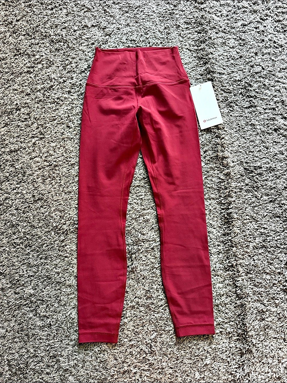 lululemon Red Align High-Rise Pant 25in inseam Leggings Size 4